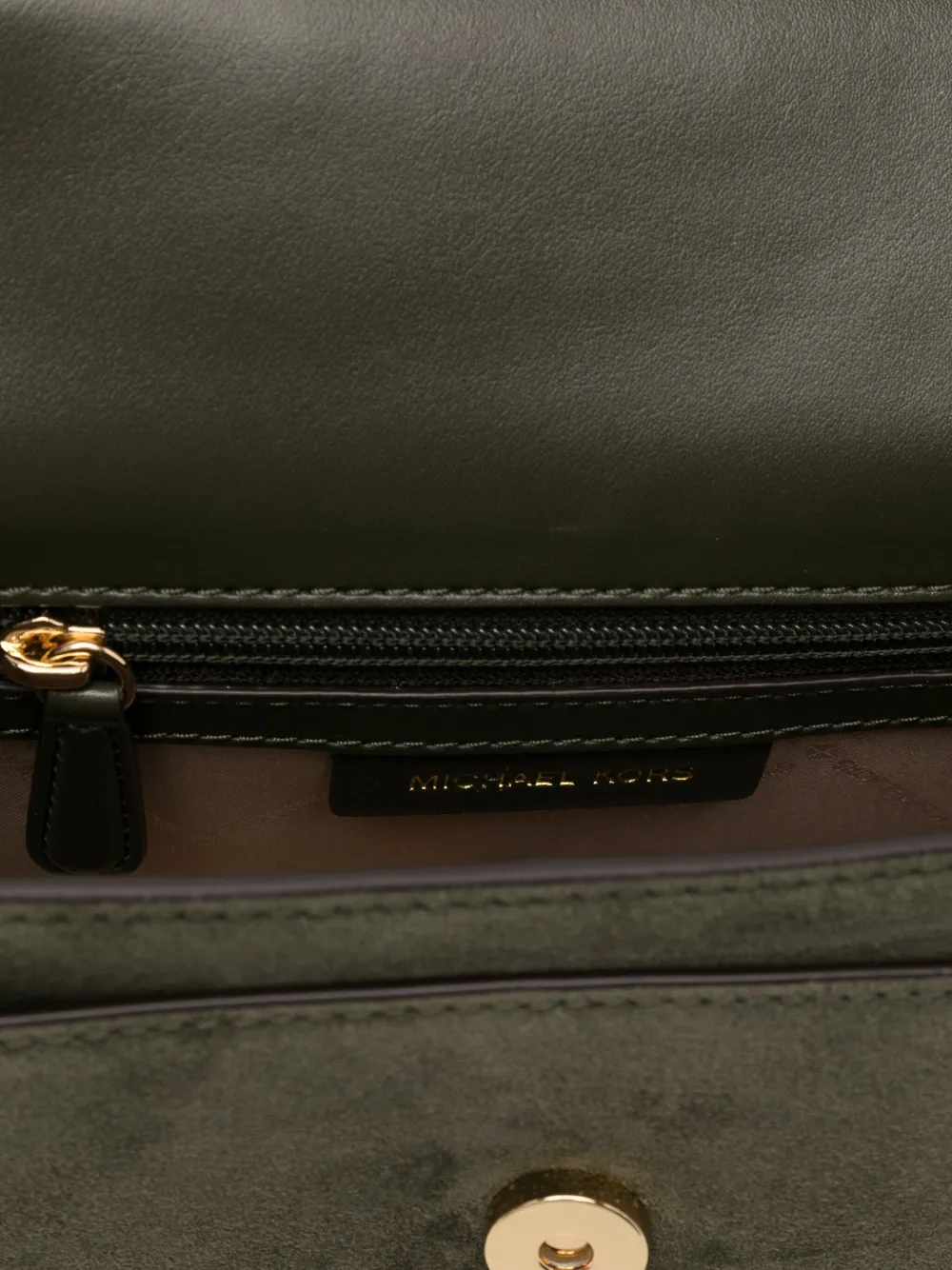 Michael Kors Large Claire Shoulder Bag In Green