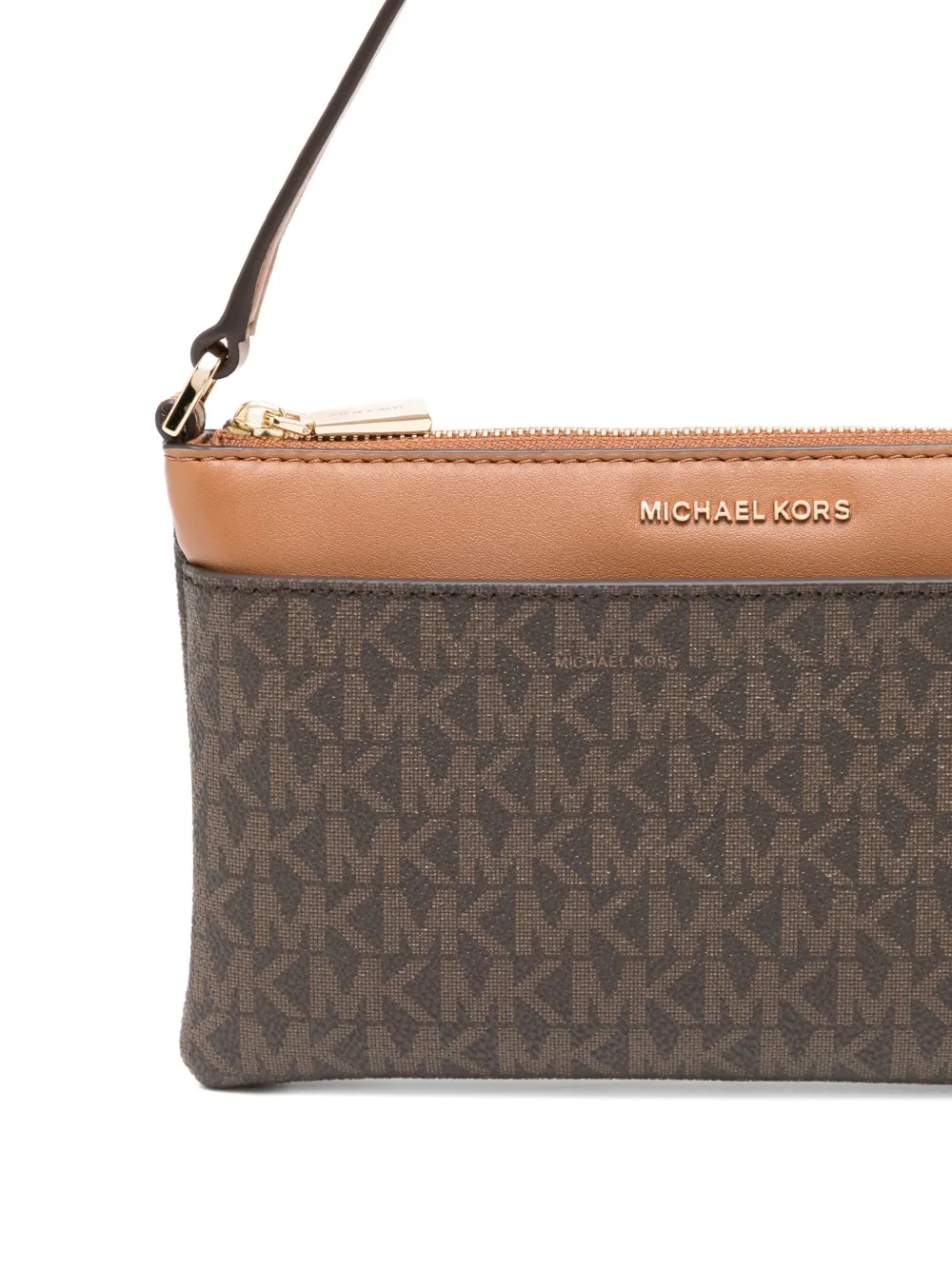 Michael Kors Wristlet Shoulder Bag In Brown