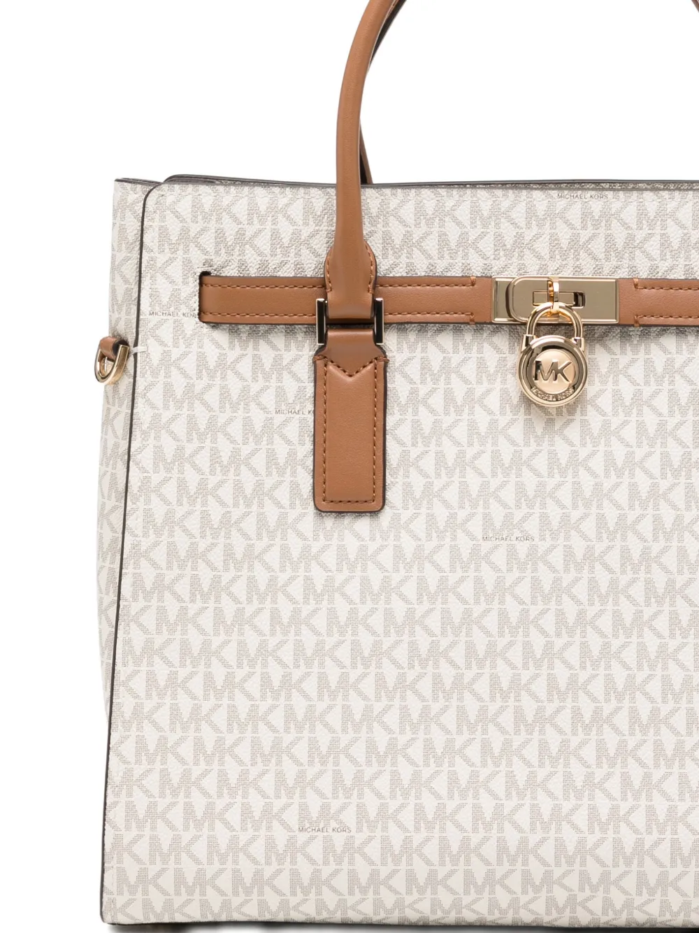 Michael Kors Large Hamilton Moderne Tote Bag In Neutral