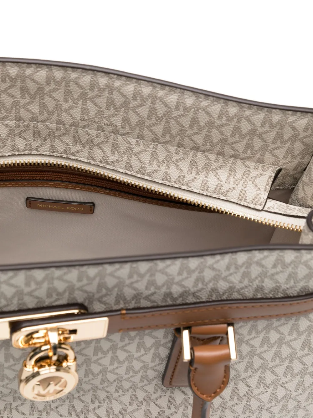 Michael Kors Large Hamilton Moderne Tote Bag In Neutral
