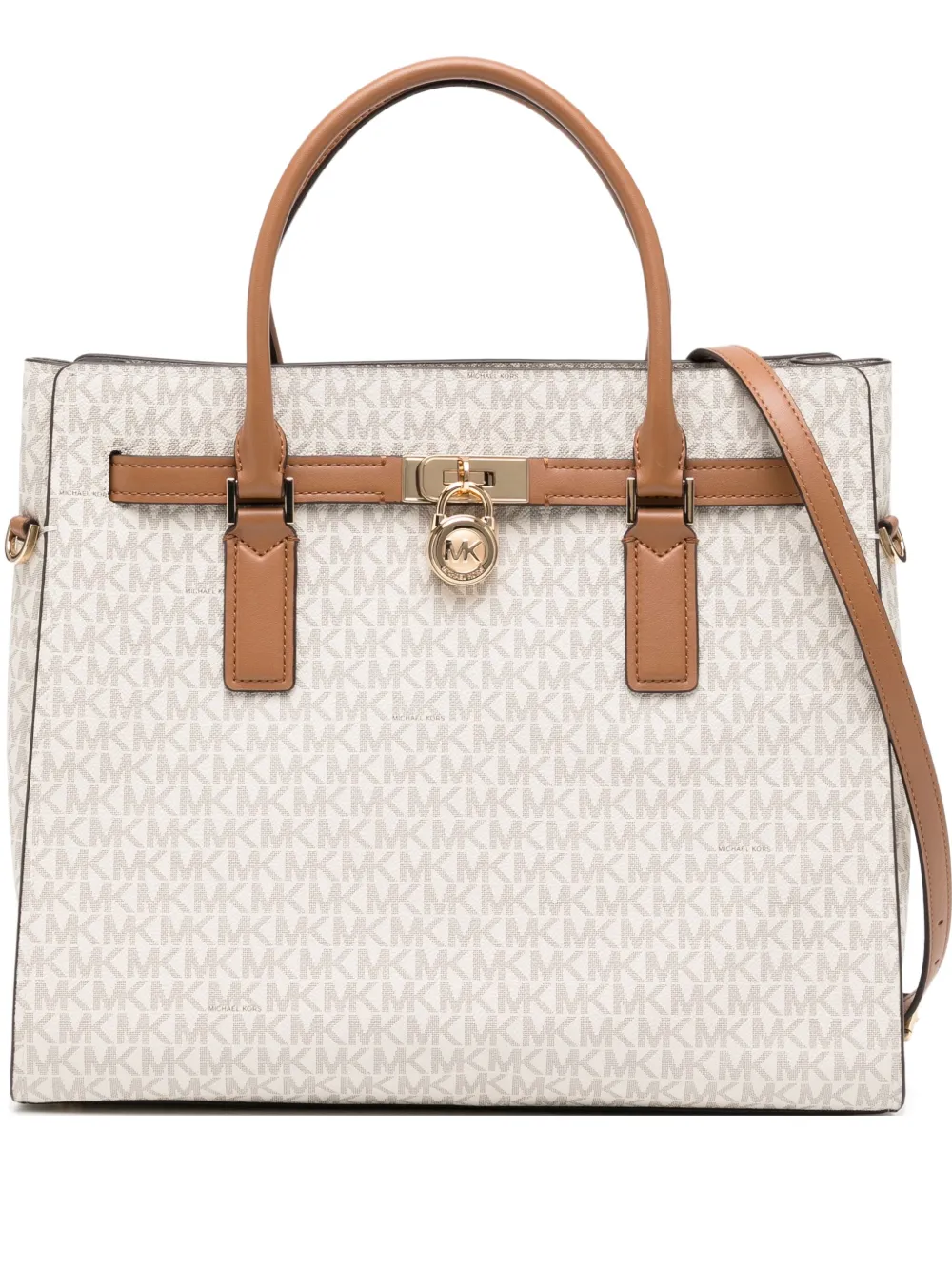 Michael Kors Hamilton Moderne ハンドバッグ L - ニュートラル Michael Kors Hamilton Moderne ハンドバッグ L - ニュートラル