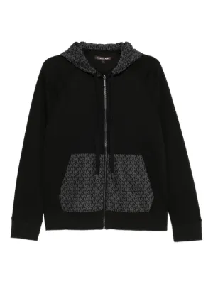 Malbon Golf x Futura Tag Hooded Zip Jacket | Black | FARFETCH