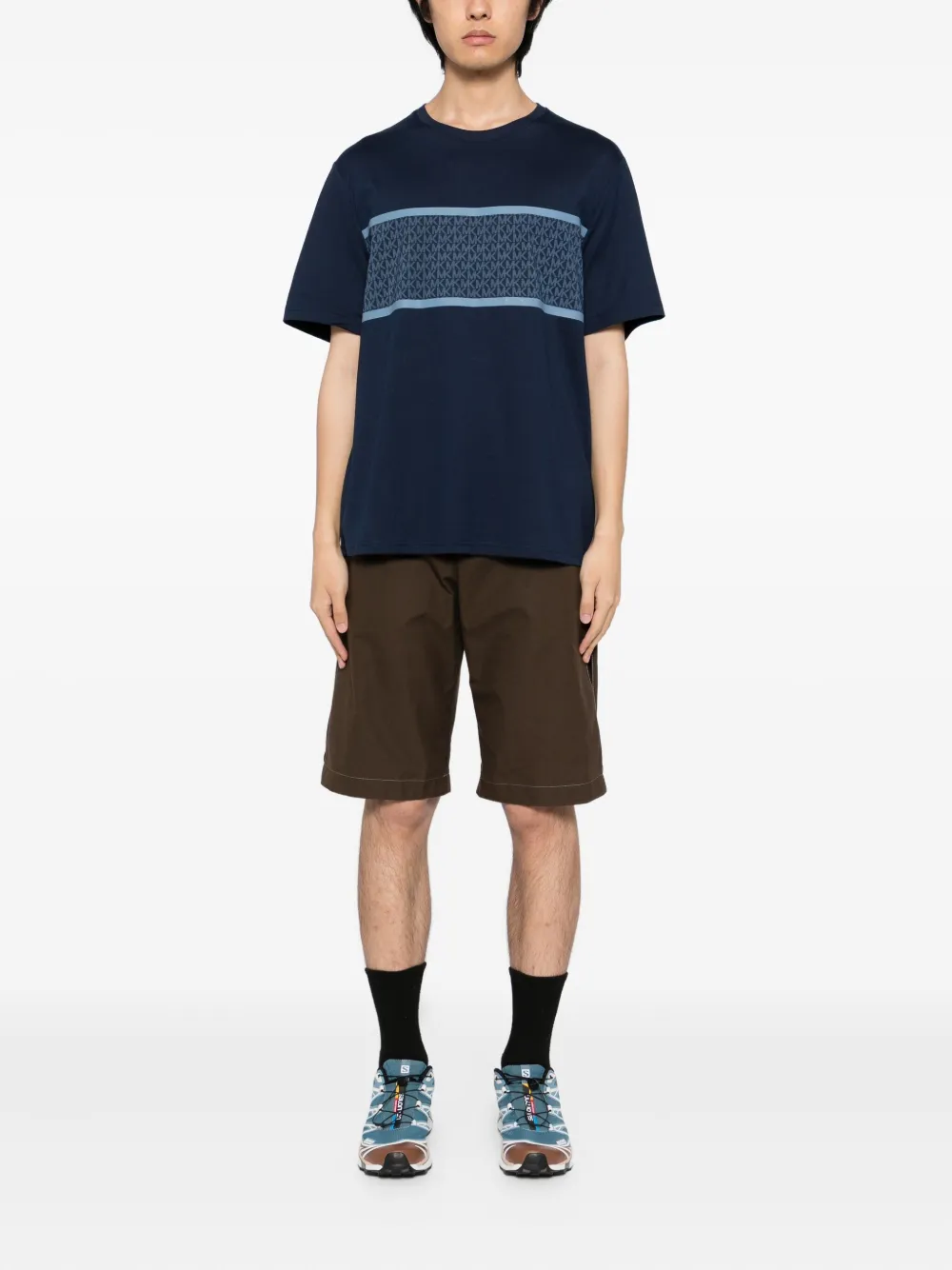 Michael Kors Gestreept T-shirt - Blauw