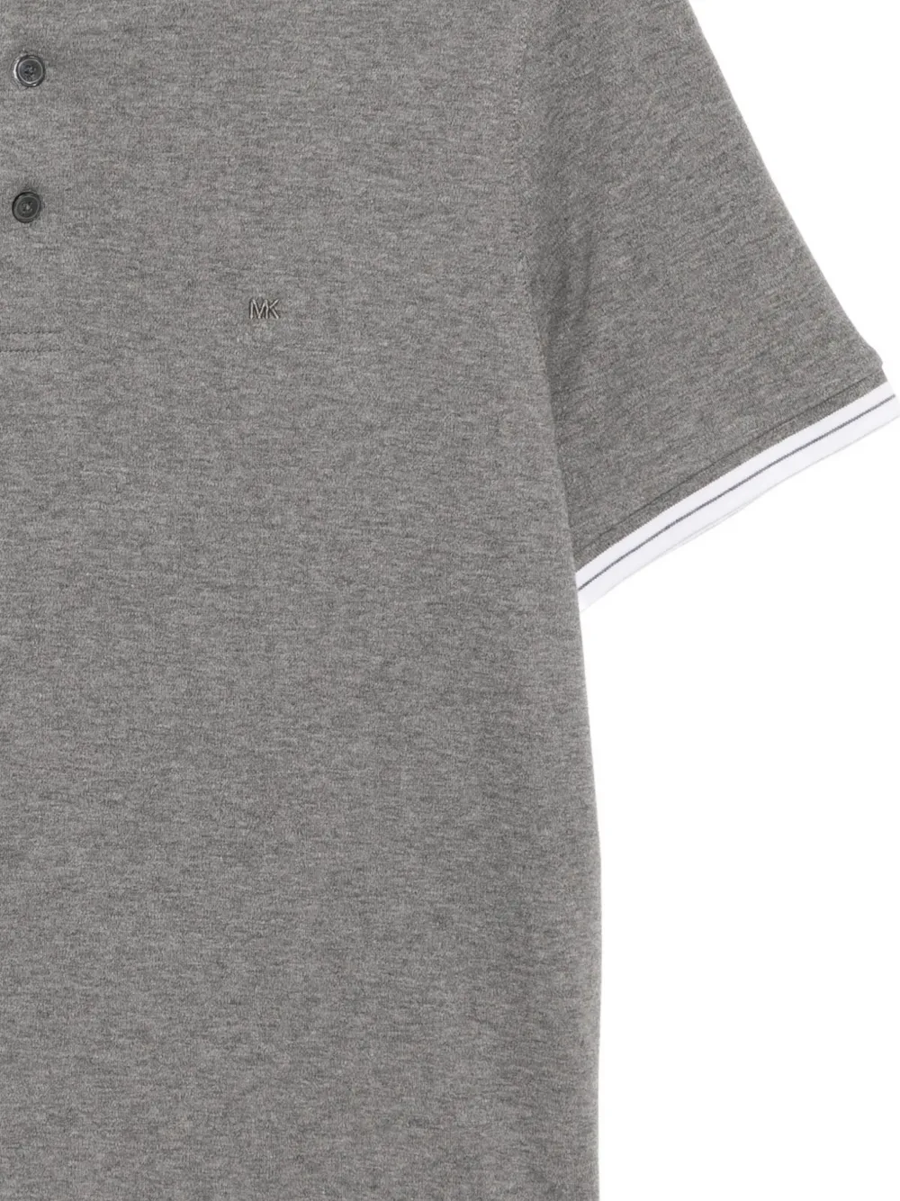 Michael Kors Greenwich Polo Shirt In Gray
