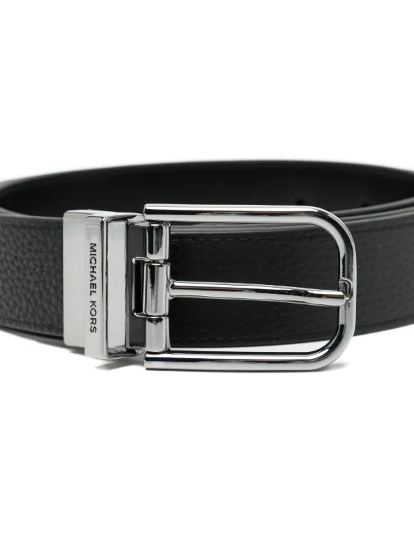 Michael Kors Leather Reversible Belt Black FARFETCH IN