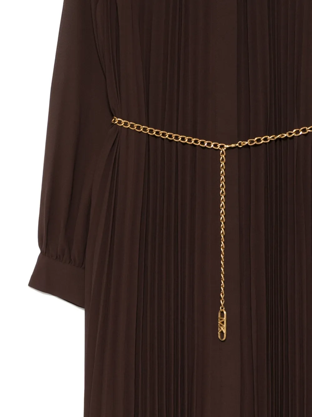 Michael Kors Georgette jurk Bruin