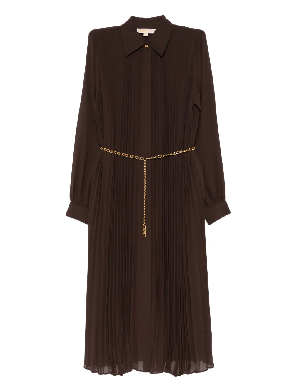 Michael Kors ジョーゼット ドレス - ブラウン Michael Kors ジョーゼット ドレス - ブラウン