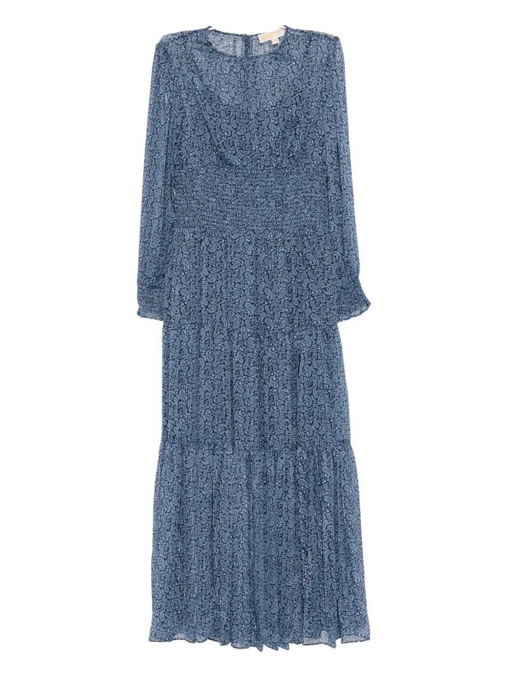 Michael Kors Georgette Maxi Dress In Blue