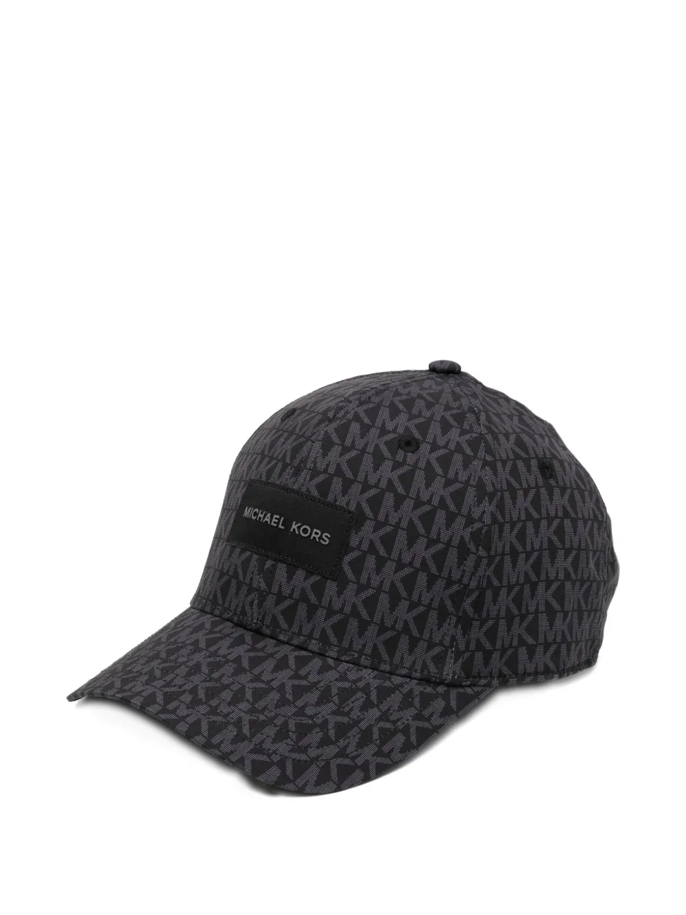 Michael Kors Monogram Cap In Black