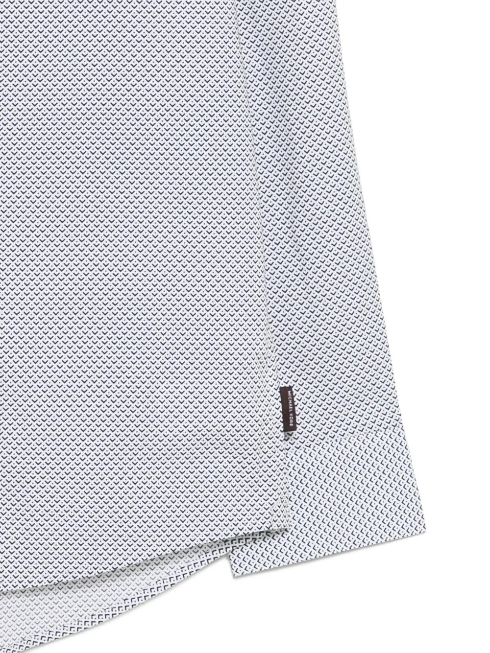 Michael Kors Overhemd met microprint Wit