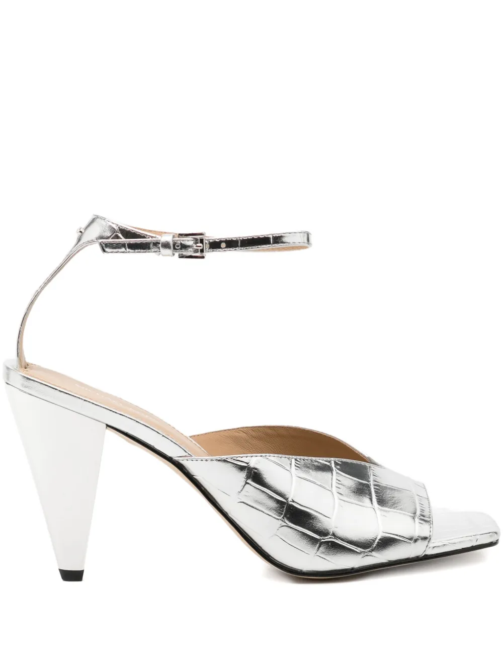 Michael Kors 90 mm Electra sandalen Zilver