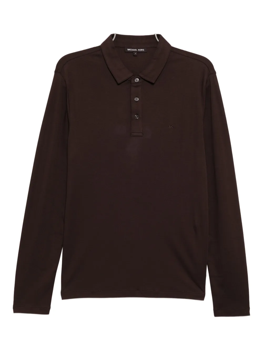 Michael Kors Poloshirt Mit Logo-stickerei In Brown