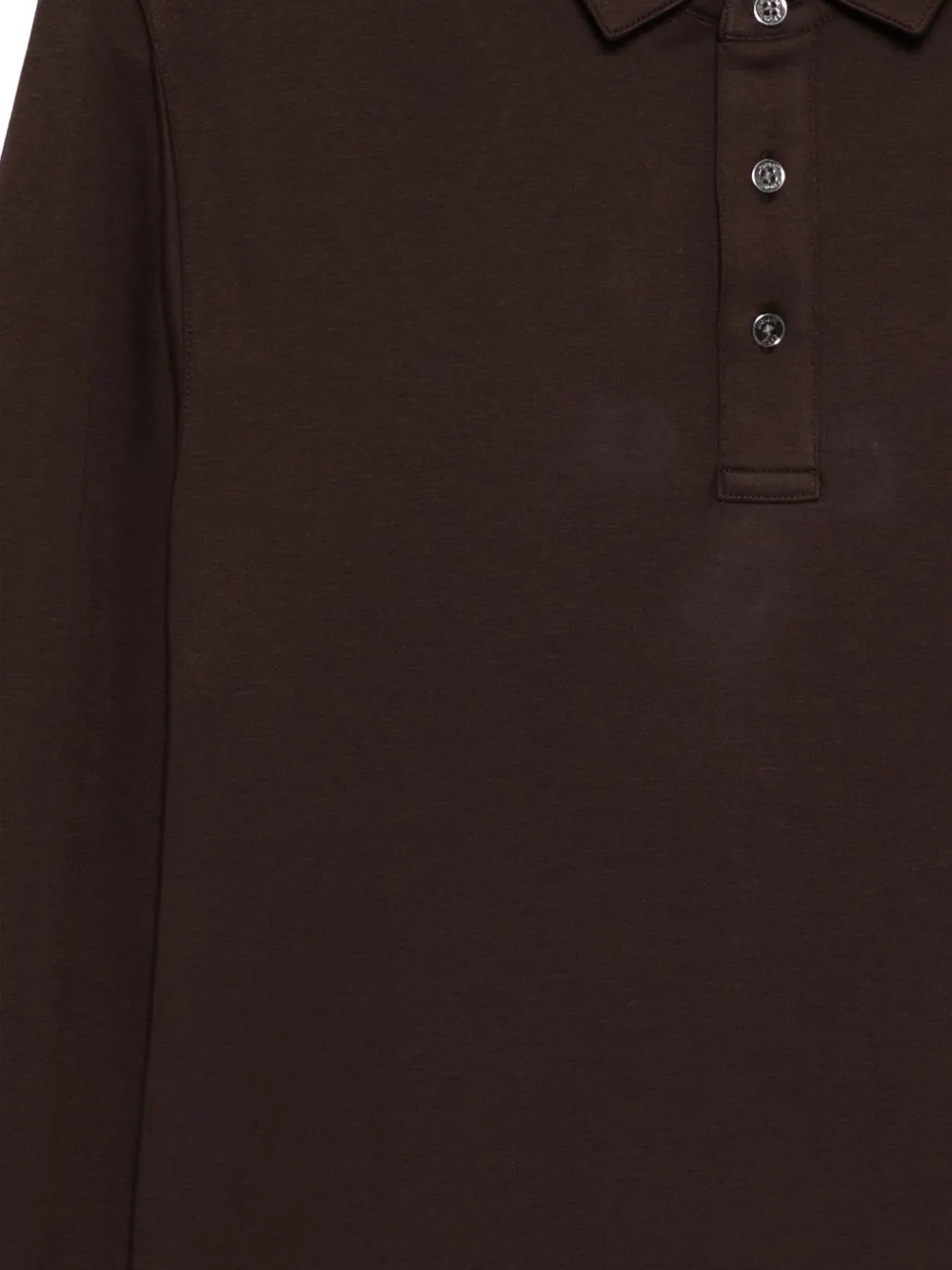 Michael Kors Poloshirt Mit Logo-stickerei In Brown
