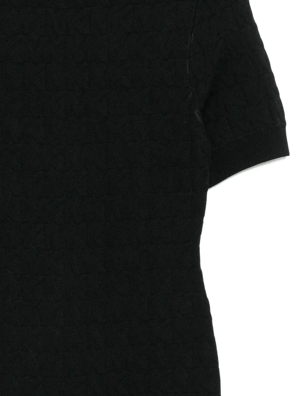 Michael Kors Gebreide jurk met jacquard en logo Zwart