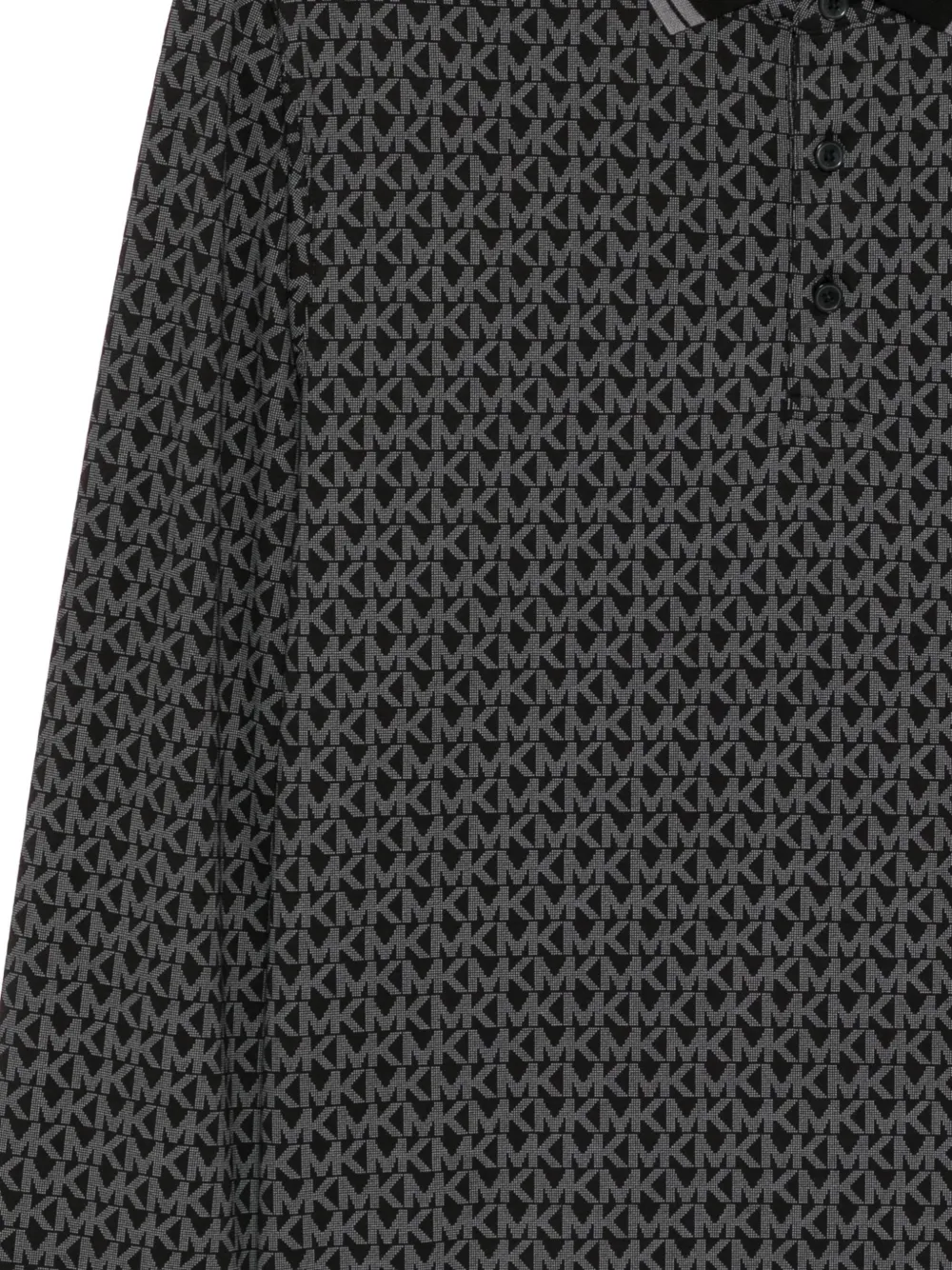 Michael Kors Poloshirt met monogram Zwart