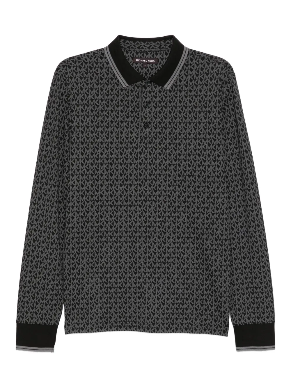 Michael Kors playera tipo polo con monograma | negro | Image 1