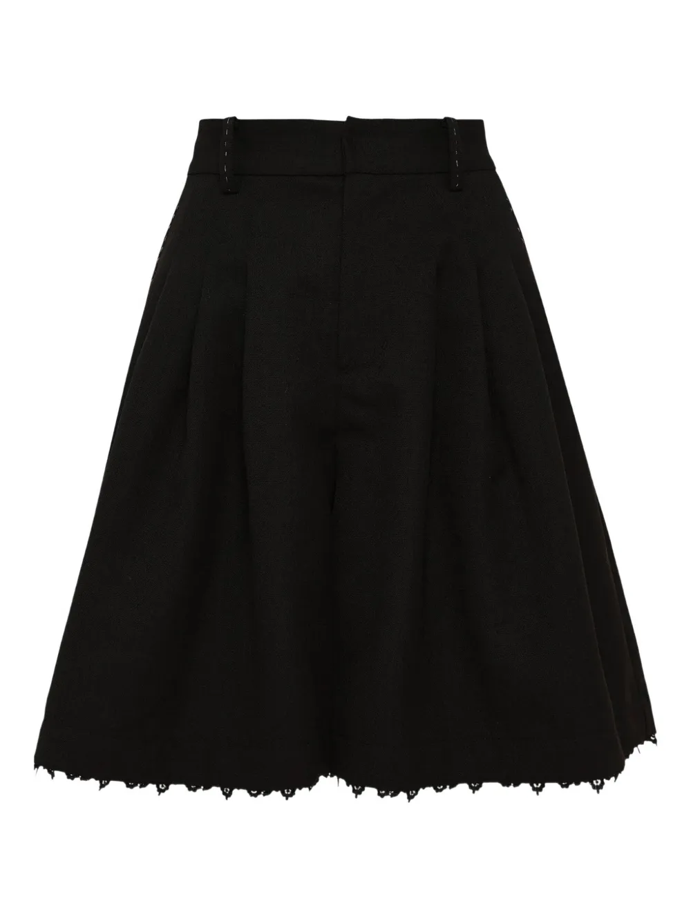 Renli Su shorts de encaje con pinzas | negro | Image 1