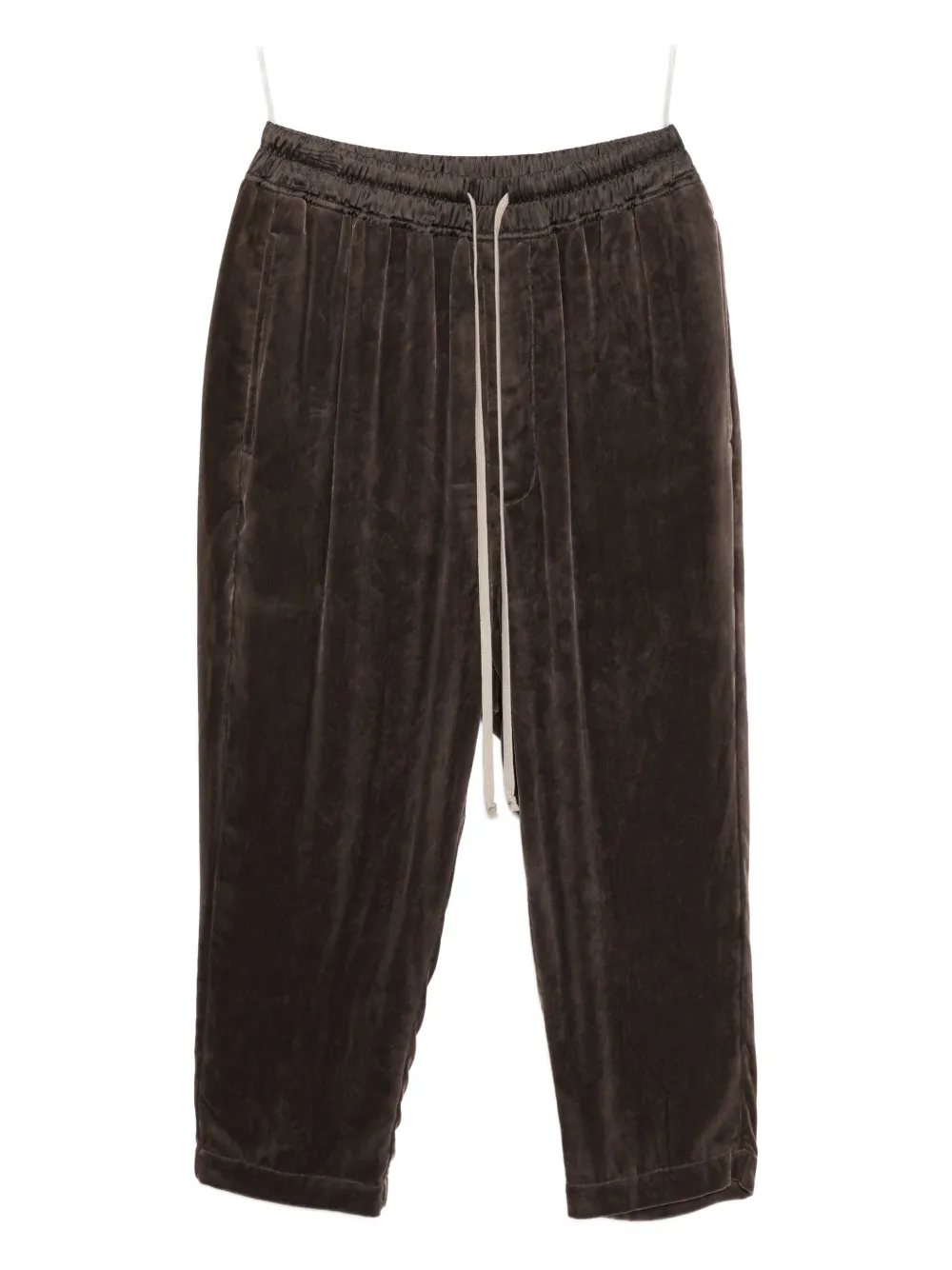 Rick Owens Astaires Cropped Pants In Brown