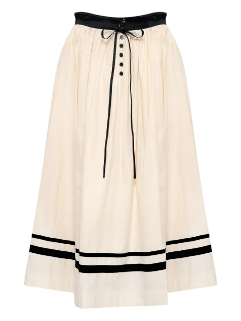 Renli Su striped skirt