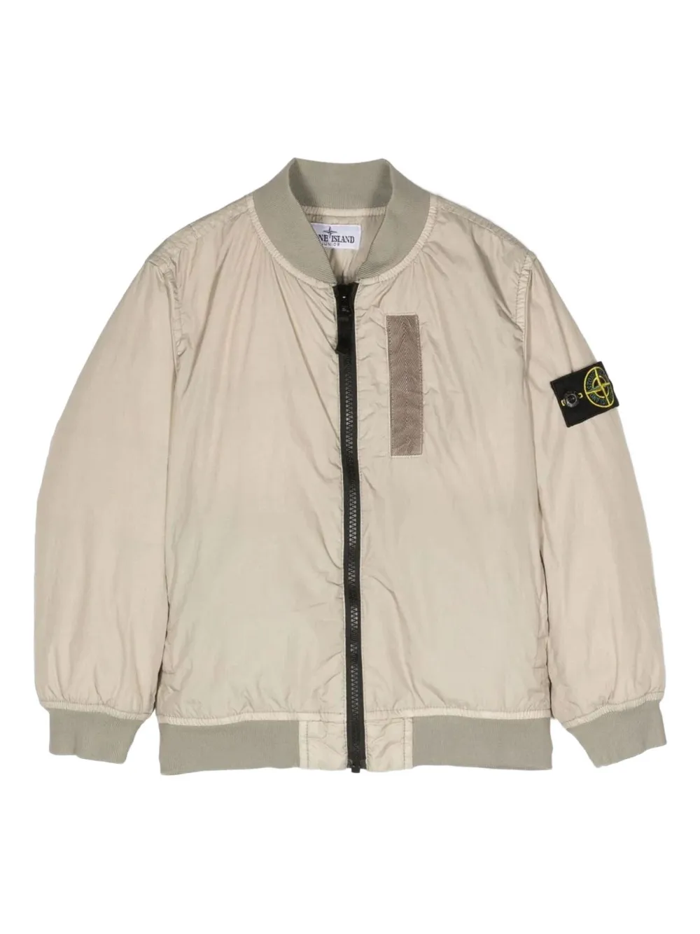 Stone Island Junior patch bomber jacket | Grey | Image 1