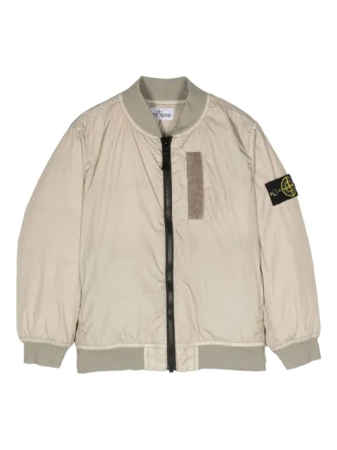 Stone Island Junior patch bomber jacket