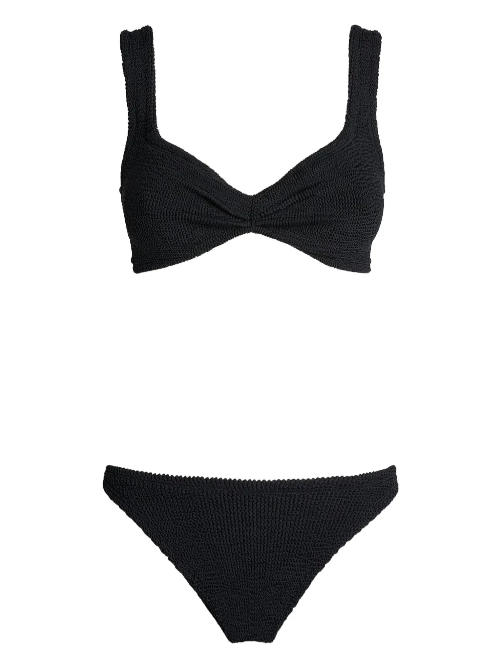Hunza G Juno twist-detail bikini | Black | Image 1