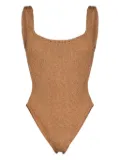 Hunza G square-neck swimsuit - Brown