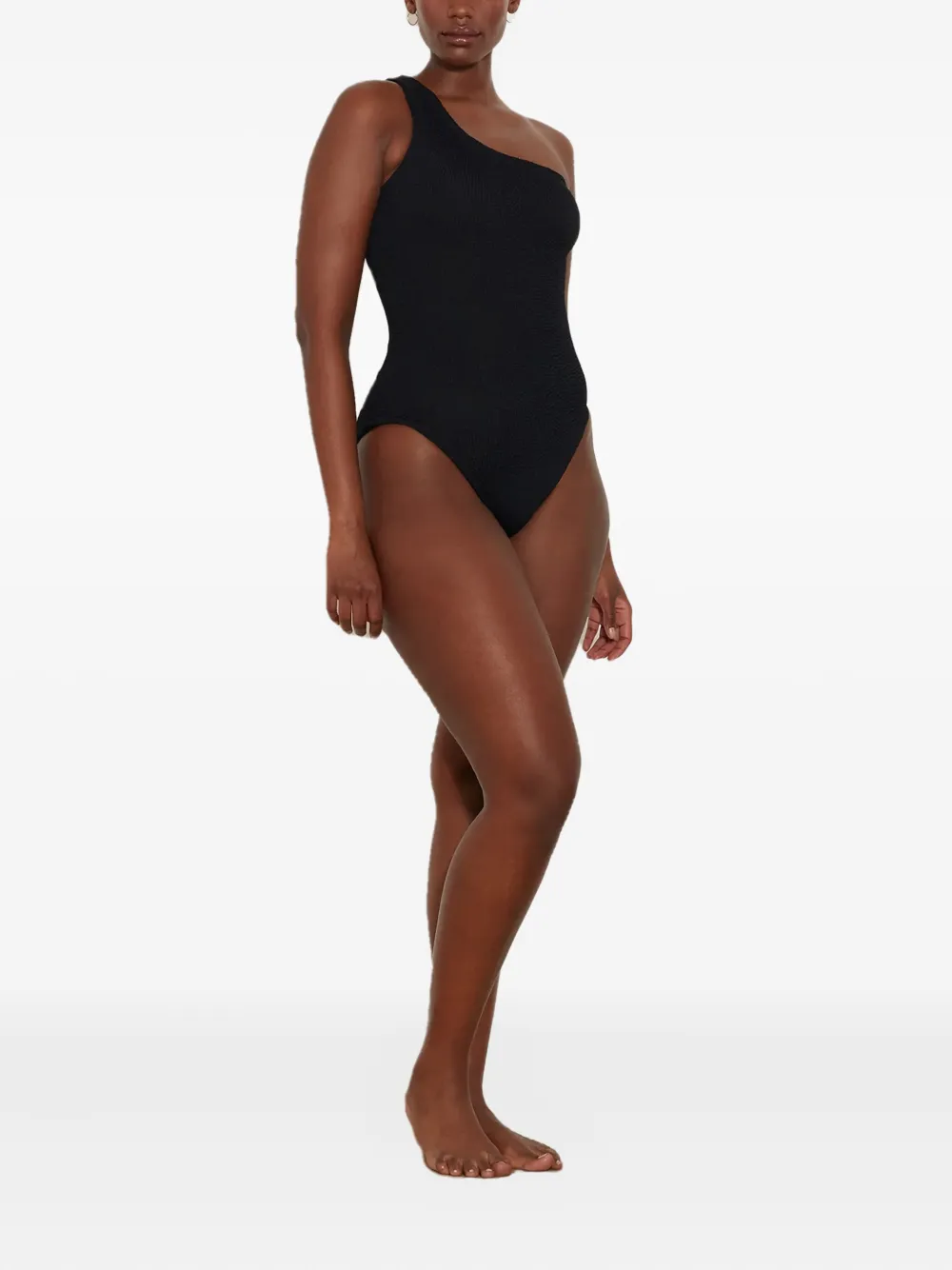Hunza G Nancy asymmetric ribbed swimsuit | One-Pieces | Image 2