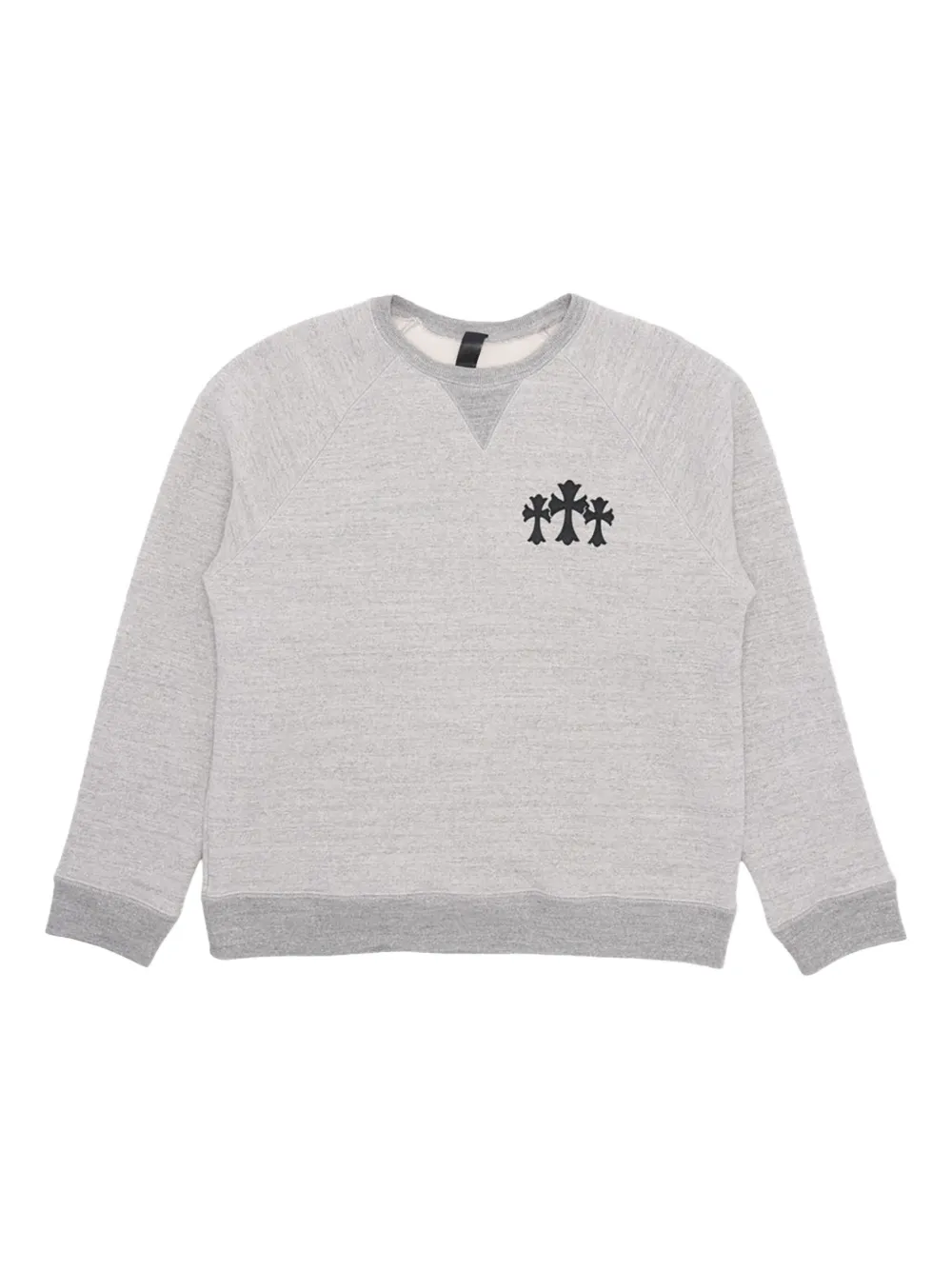 Chrome Hearts Cemetery Cross crew-neck sweatshirt | Grey | Image 1