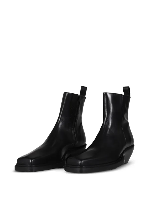 EGONlab. レザー アンクルブーツ | ブラック | FARFETCH JP