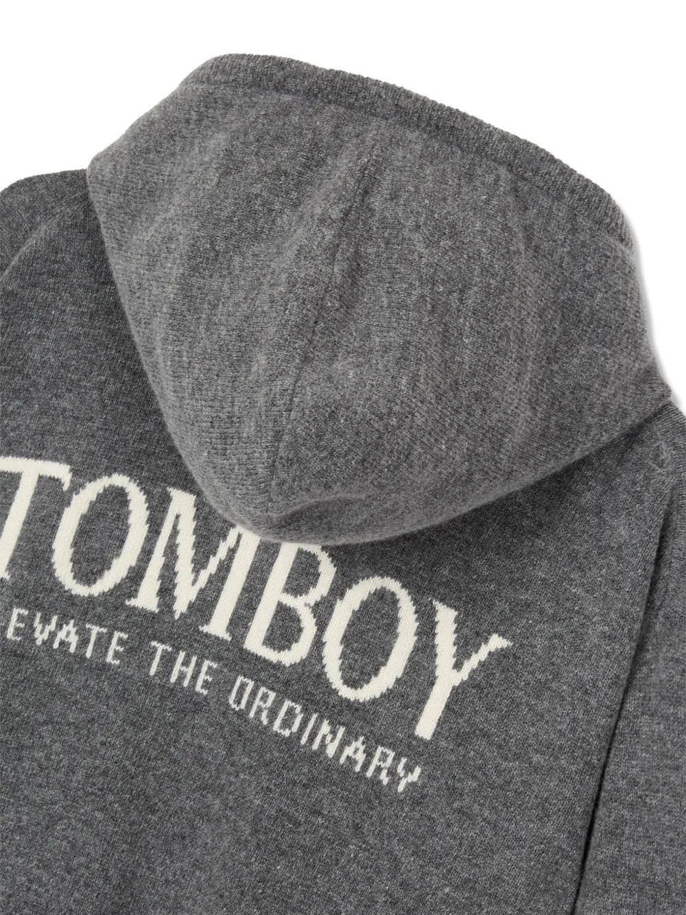 STUDIO TOMBOY Hoodie met geborduurd logo Grijs