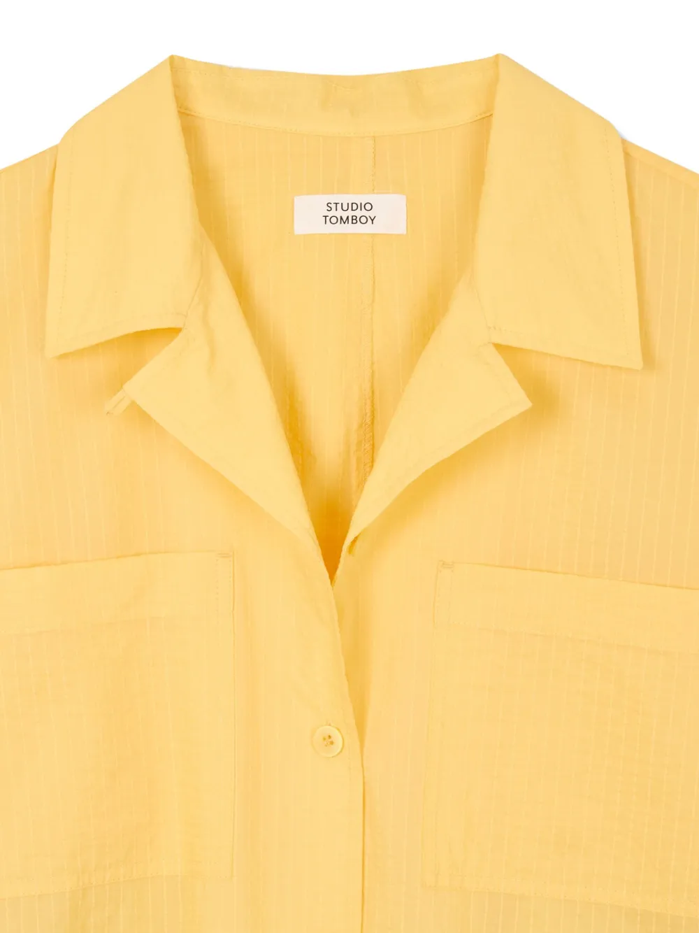 STUDIO TOMBOY Midi-jurk met opgestikte zak Geel