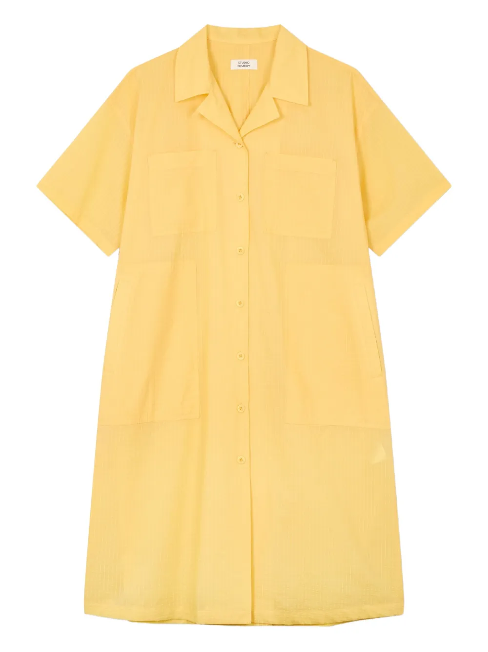 STUDIO TOMBOY patch-pocket midi dress | Yellow | Image 1