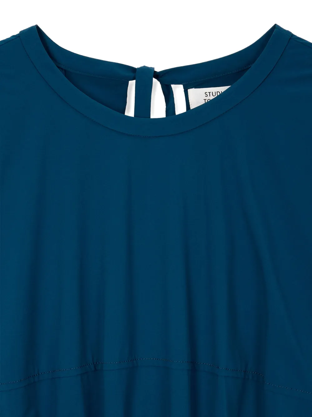 STUDIO TOMBOY Midi-jurk met ronde hals Blauw