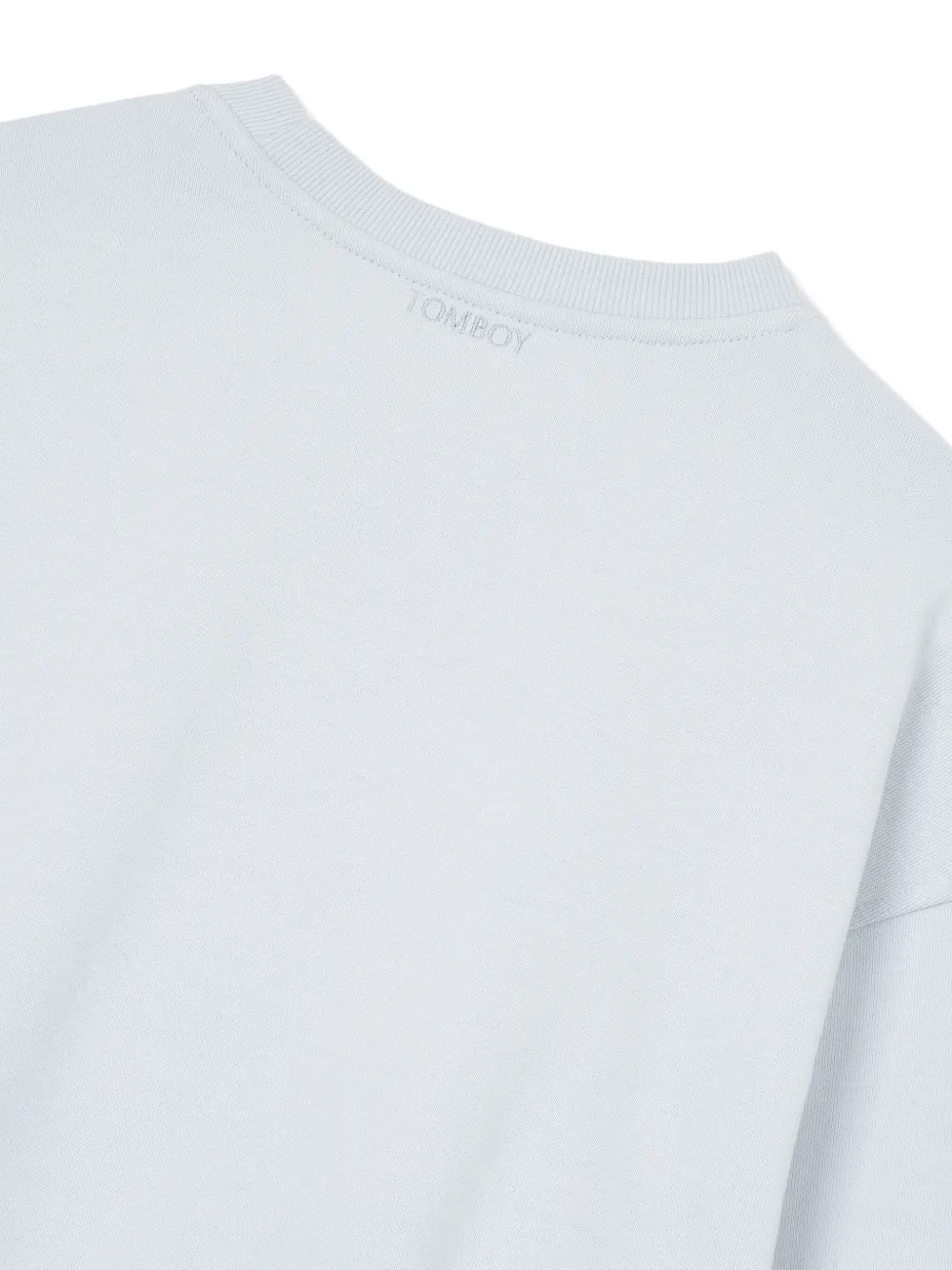 STUDIO TOMBOY Sweater met geborduurd logo en opgestikte zak Blauw