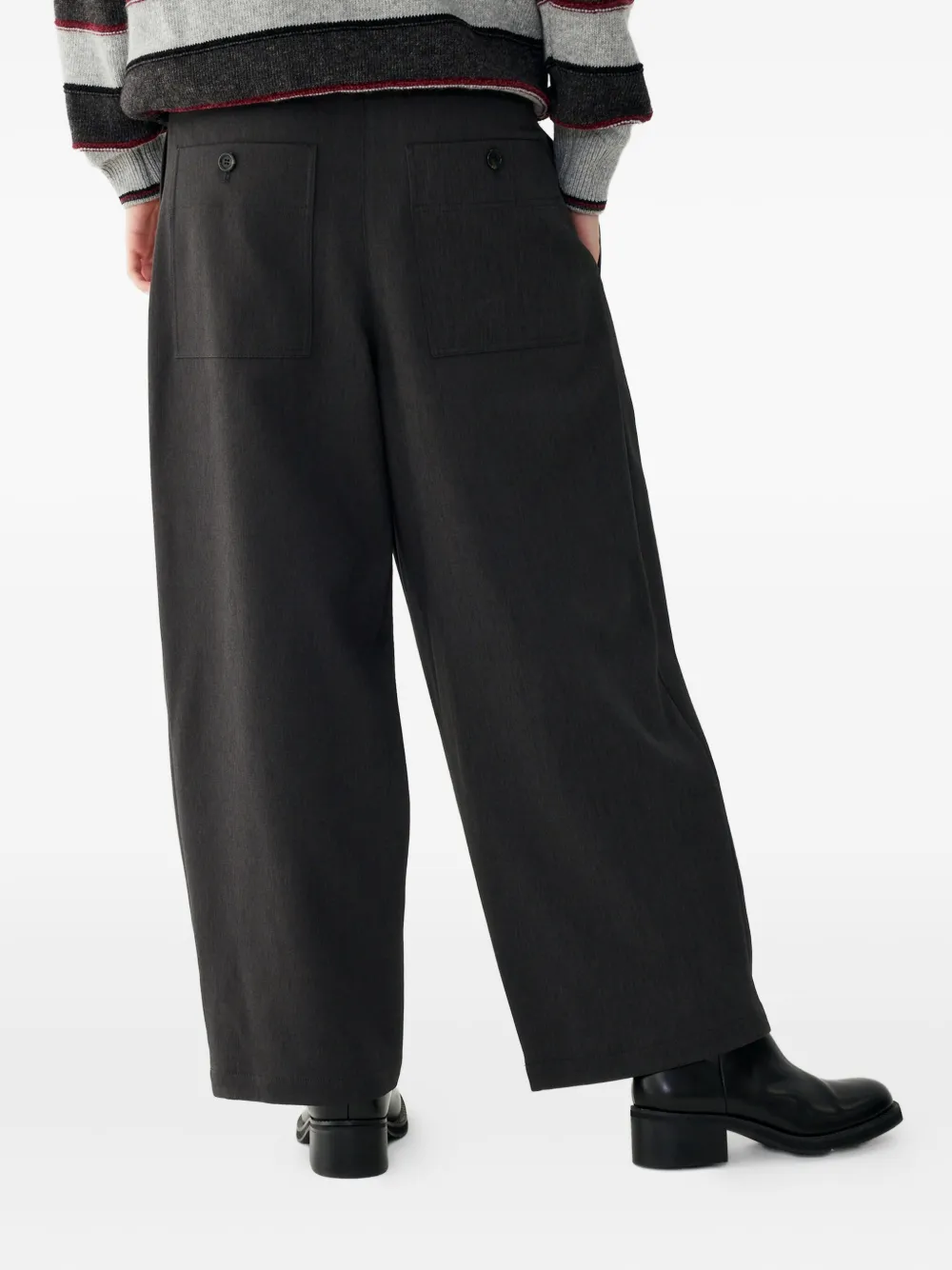 Studio Tomboy Drawstring Trousers In Gray