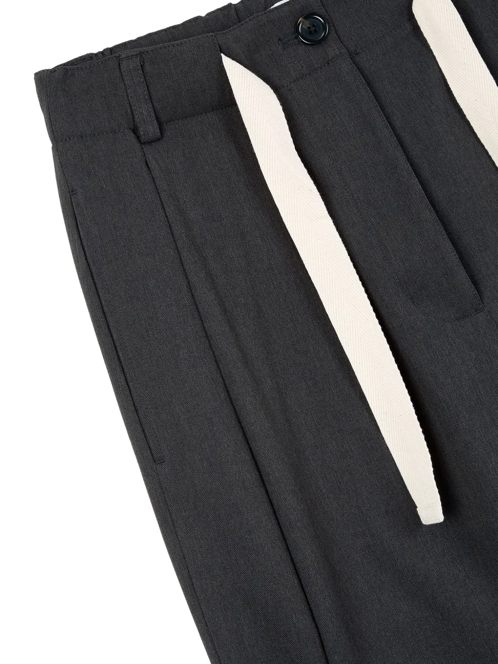Studio Tomboy Drawstring Trousers In Gray