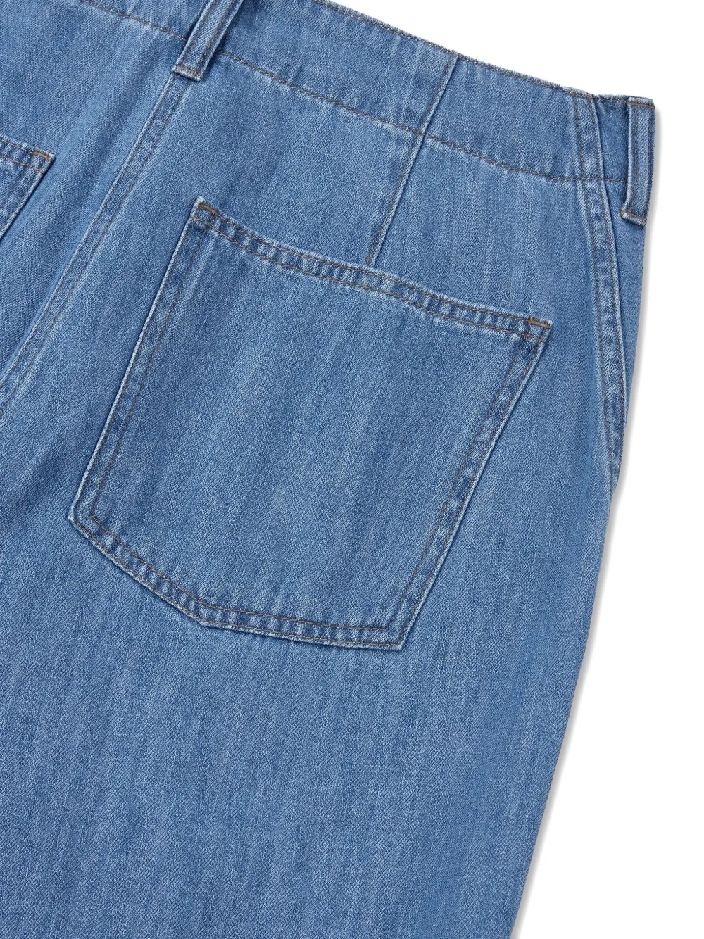 Studio Tomboy Patch-pocket Denim Trousers In Blue