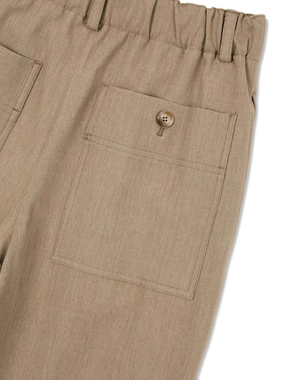 Studio Tomboy Drawstring Trousers In Brown