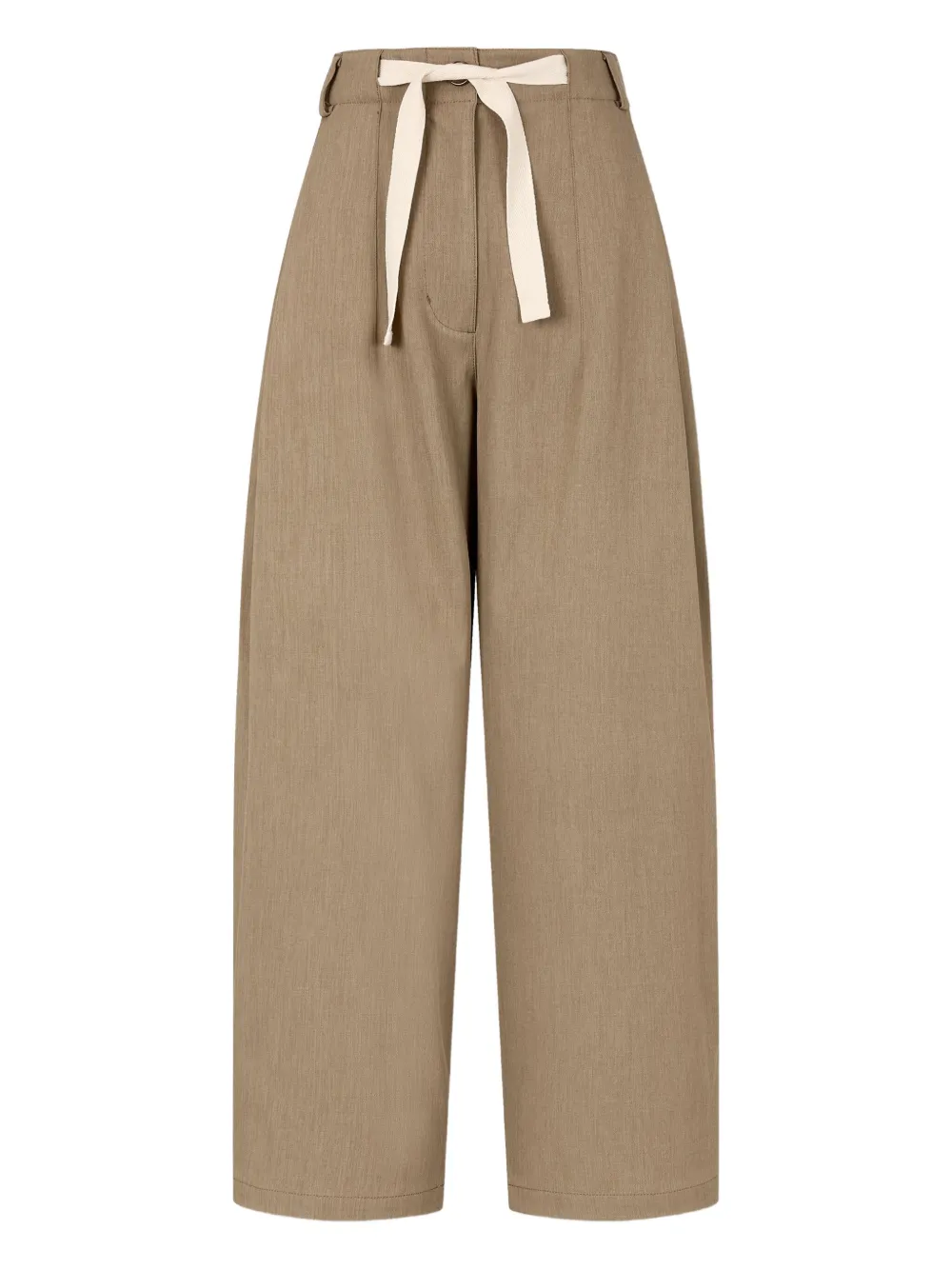 Studio Tomboy Drawstring Trousers In Brown