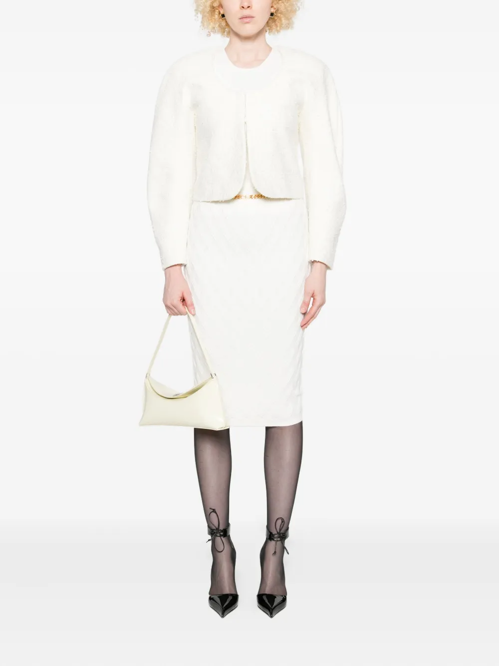 Elisabetta Franchi Rok met ketting - Wit