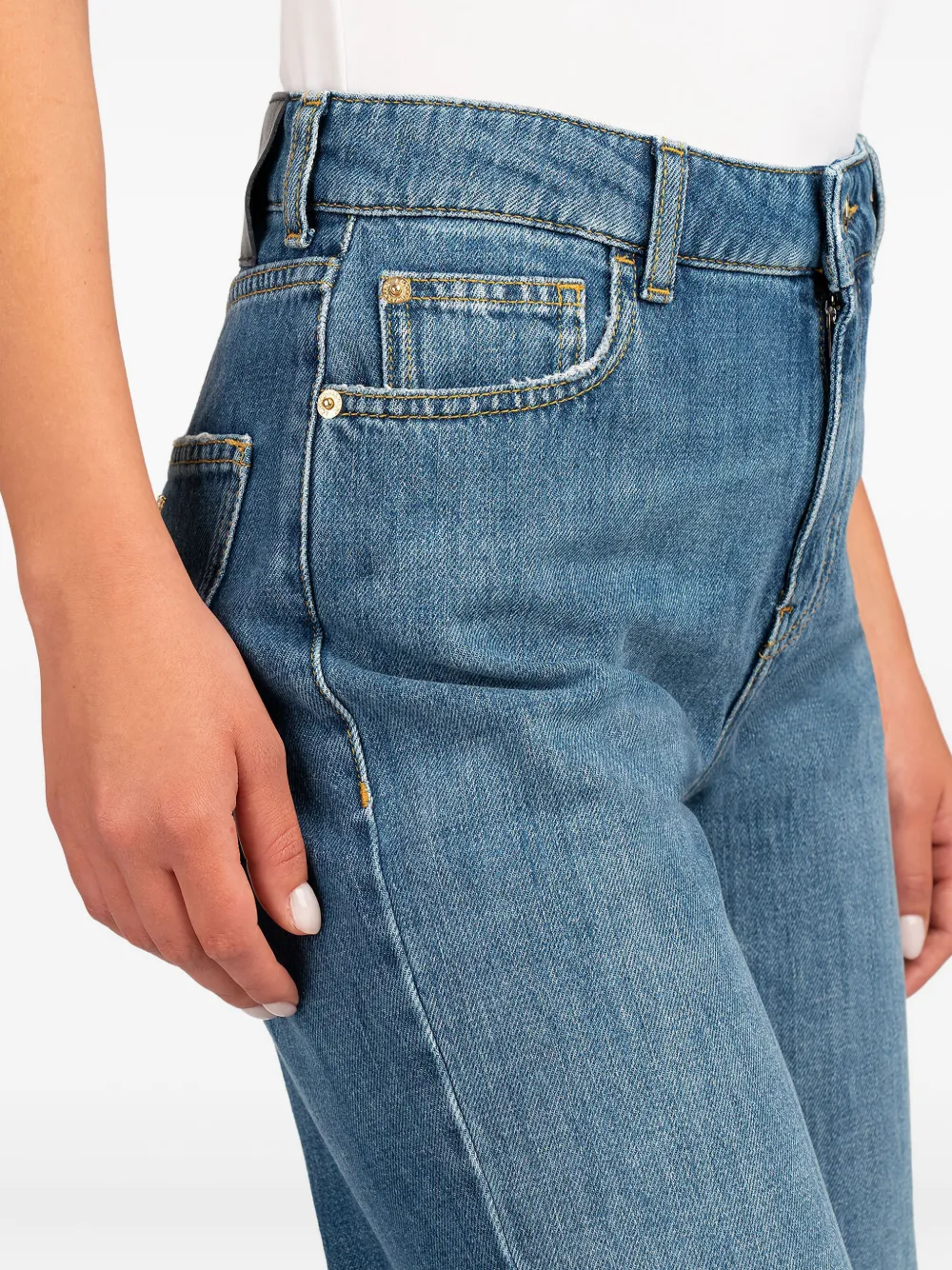 Emporio Armani Jeans met logoplakkaat Blauw