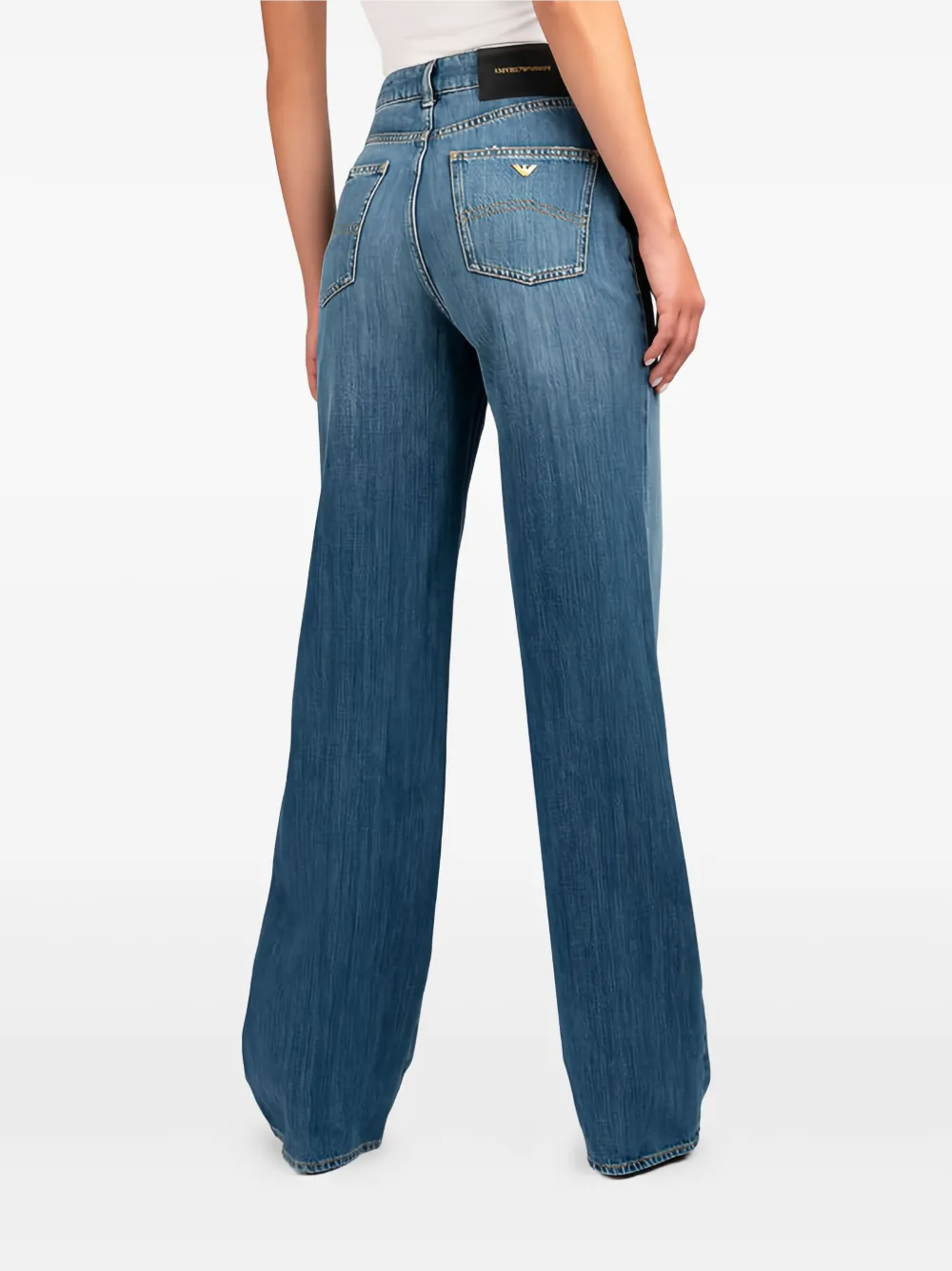 Emporio Armani Jeans met logoplakkaat Blauw