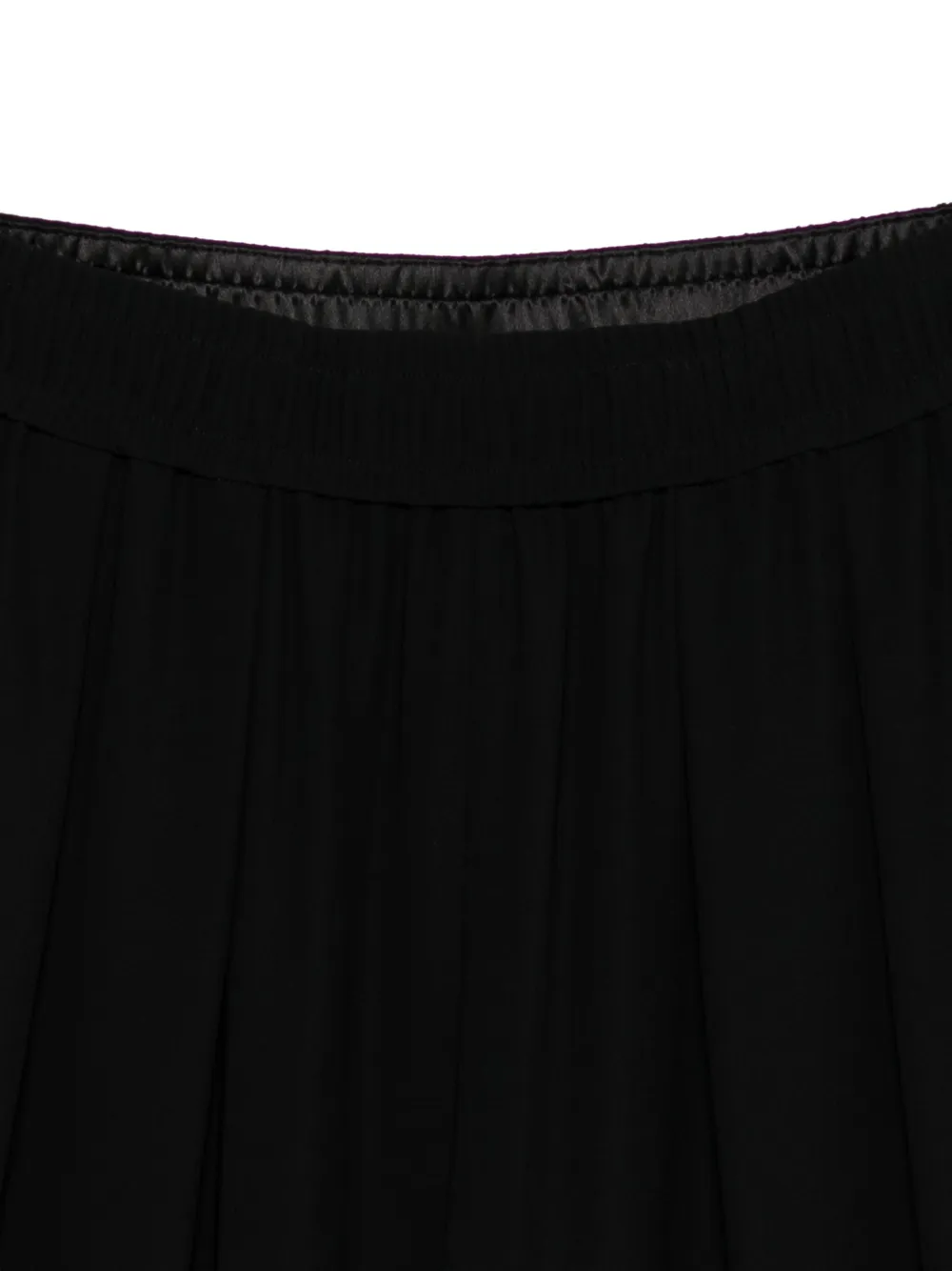 Emporio Armani Checked Wool Trousers Pleated Front In Black