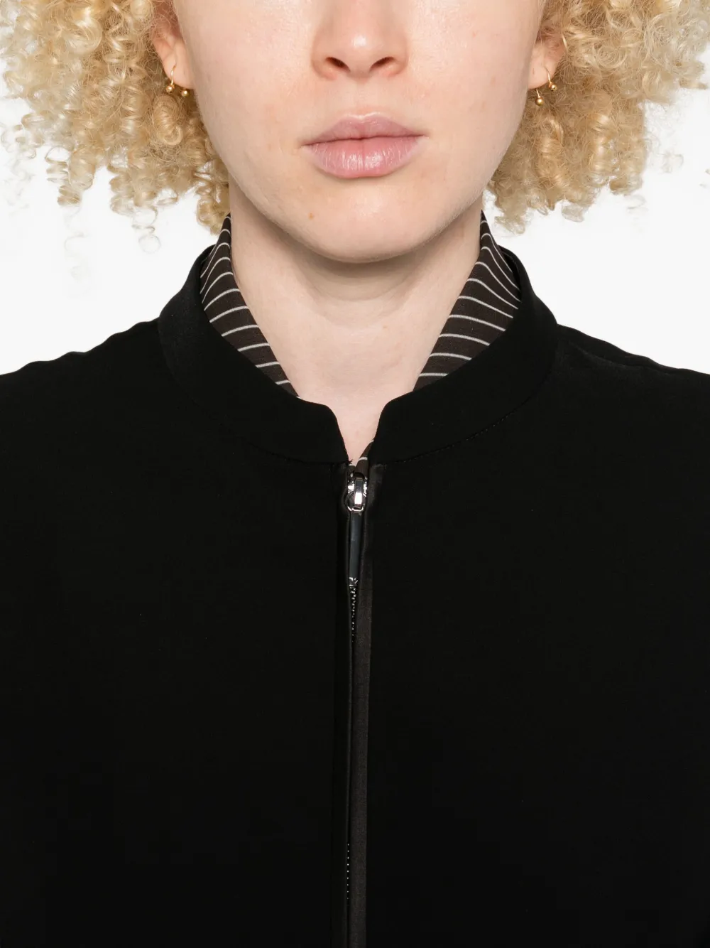 Emporio Armani Jack met geborduurd logo Zwart