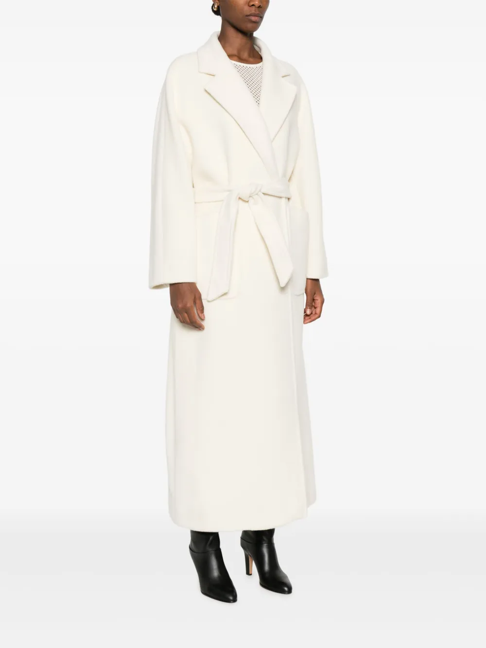 Tagliatore Trenchcoat met ceintuur Wit