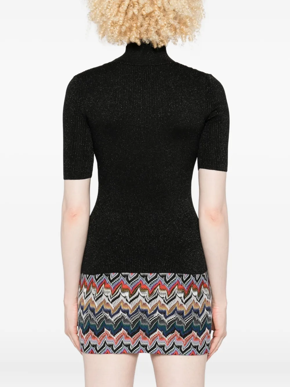Missoni Turtleneck T-shirt In Black