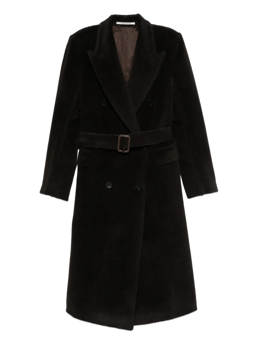 Tagliatore double-breasted coat | Brown | Image 1