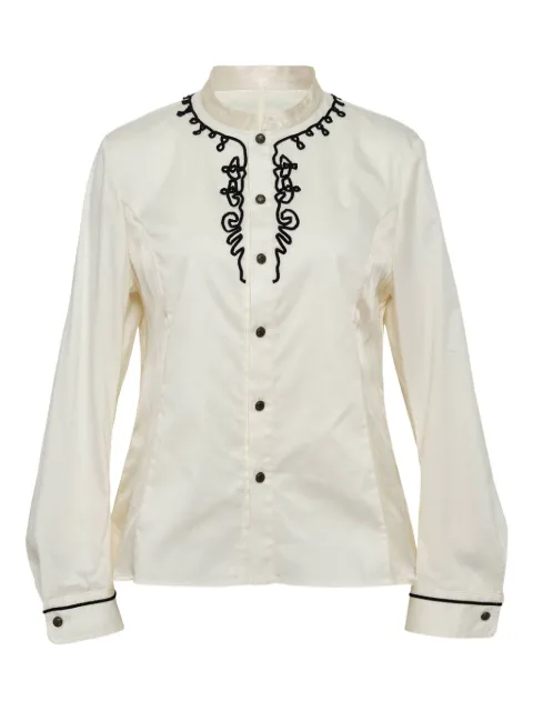 Renli Su embroidered buttoned blouse