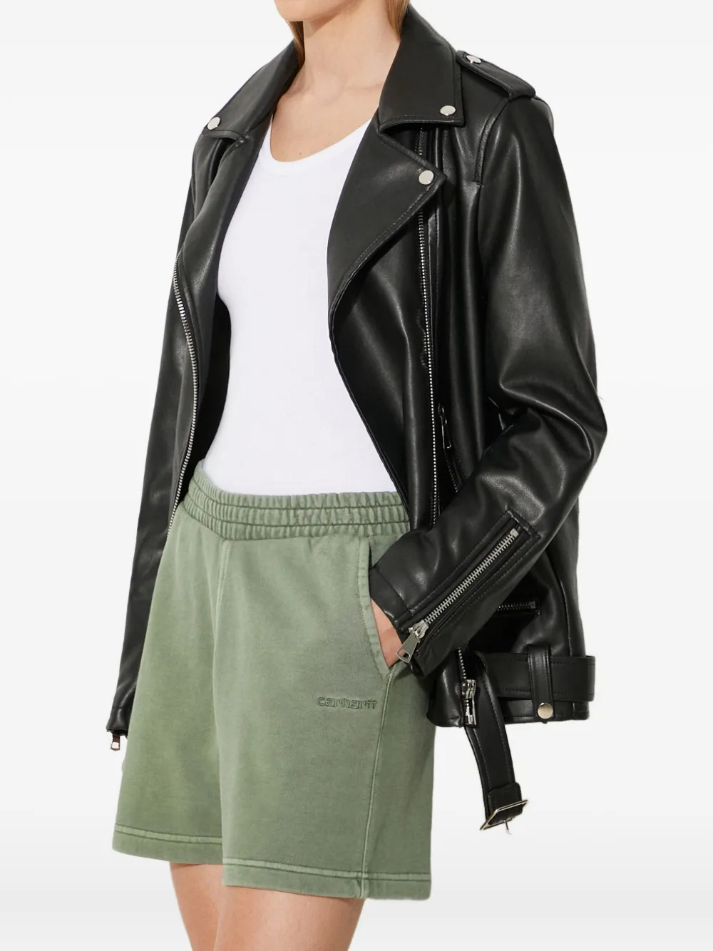 Carhartt WIP Duster Script embroidered track shorts | Short Shorts | Image 2